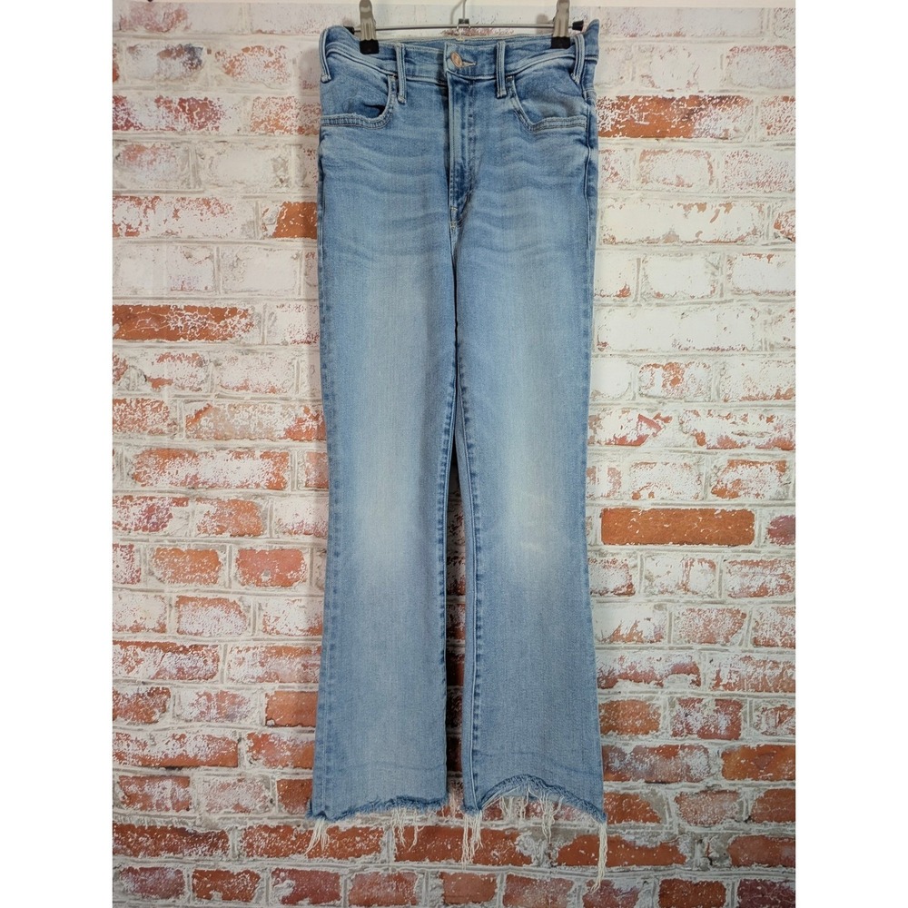 MOTHER THE HUSTLER ANKLE FRAY Jeans Womens 26 Blue One Last Trip Denim